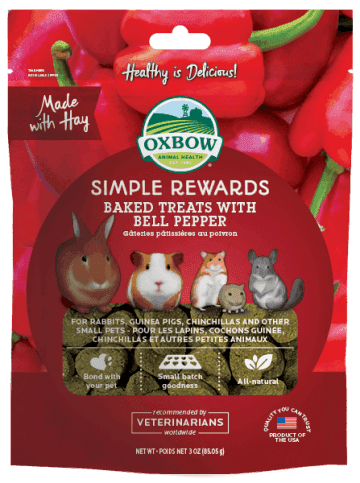 Oxbow Simple Rewards Baked Treats with Bell Pepper