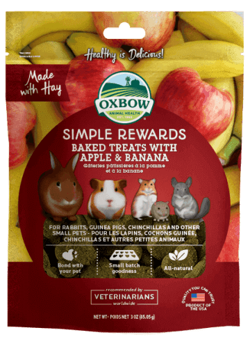 Oxbow Simple Rewards Baked Treats with Apple & Banana